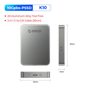 ORICO 500MB/S Extreme Portable SSD for Android Phone iPhone 16 15 Pro/Max ProRes 4K ProRes HDR Record Extreme SSD Travel/Photo AnyWhere