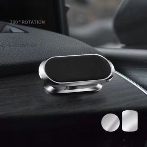 360° Degree Rotating Multi functional Aluminium Alloy Magnetic Car Mount Phone Holder For  Samsung Vivo Oppo Xiaom