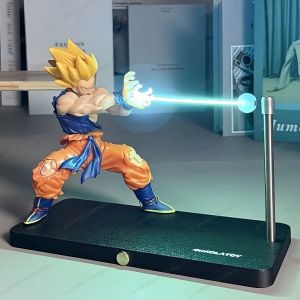 DRAGON BALL Son Goku Kamehameha night lamp desktop decoration model night anime surrounding childrens toys birthday gift