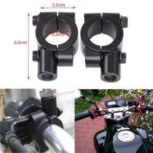 YUBAGUANB Dirt Pit Bike Black Mirror Adaptor Holder Motorcycle Handle Bar 22mm 10mm 8mm Motorcycle Mirror Mount Rear View Mirror Holder Mount Brackets Clamps Mirror Mount Clamp