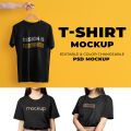 Tshirt Kaos baju Mockup - Editable Photoshop. 