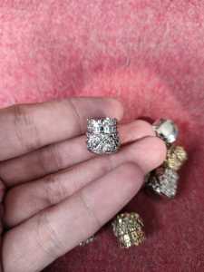 Alpaka Gelang Model Bulat Ukir Artefag