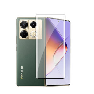 For Infinix Note 40 Pro Note40 40Pro Note40Pro + 4G 5G 2024 Curved Screen Protector Anti Scratch 9H Hardness Anti Scratch Full Cover Tempered HD Clear View Film Protective Glass