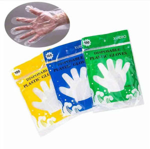 100Pcs/Pack High Quality Transparent Disposable Plastic Gloves [ GM GO SHOP ]