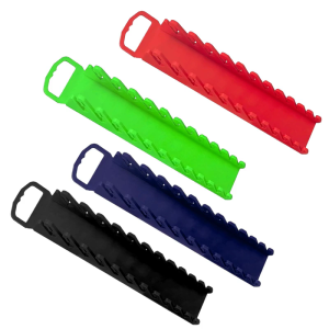 Space Saver Ergonomic Magnetic Plastic Tool Organizer Stand 12 Slot Wrench Storage Rack Compact Workshop Garage Solution