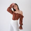 Gwen Sabrina Top / Blouse / Korean Top. 