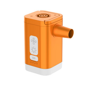 VYVYLABS Air Pump with 1200mAh Battery USB Rechargeable Quick Inflate Deflate for Pool Floats Bed Air Mattress Swimming Ring