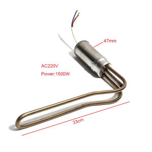 AC220V Electric Heating Heater Element 24CM Length 1500W for 47mm Installation Caliber Solar Water Heater Anti-dry Burning