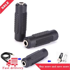 [COD] HE stereo 3.5mm aux female to female audio converter coupler adapters connector