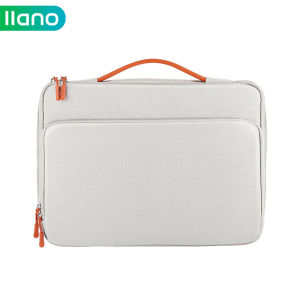 llano Laptop Bag Business Style Handbag Waterproof 360 °   Cover 13.3/14/15.4 inch Computer Multi Storage Bag Triple Thicken Shockproof Notebook Cover
