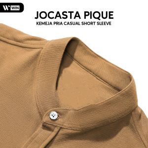 WIN - JOCASTA Kemeja Pique Pria Lengan Pendek Sanghai Catton Jumbo Big Size M - 6 XL Premium
