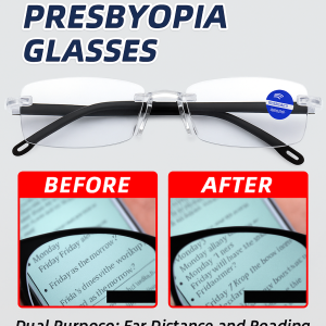 Anti Blue Light Reading Glasses For Middle Aged And Elderly People Auto Focus Reading Glasses Anti Radiation Goggles变色防蓝光老花眼镜