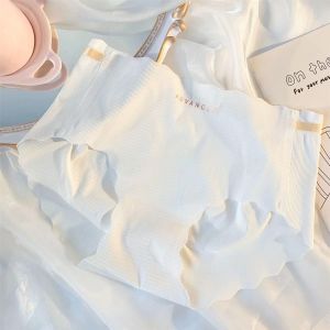 กางเกงในรอยหยักสีพาสเทล  กางเกงในไร้ขอบใสสบายผ้าบางไม่ร้อน มีสินค้าพร้อมส่ง