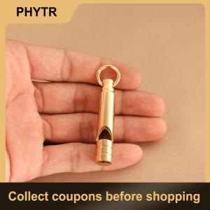 【PHYTR】 Multifunctional Brass Emergency Survival Whistle Portable Keychain Outdoor Tools Training Whistle For Camping Hiking