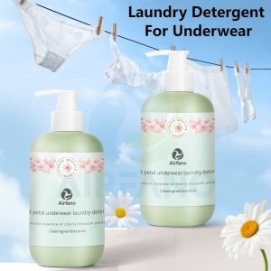 Airfano Deterjen Laundry Pakaian Dalam Extra Lembut Pewangi Ekstrak Tumbuhan Botol Bersihkan Noda Merah Anti Bakteri Pakaian Dalam Bra Surfaktan Turunan Tumbuhan Penghilang Noda Lingerie Detergent untuk Pakaian Halus