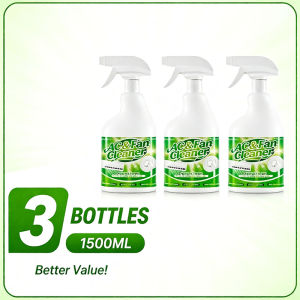 AC & Fan Cleaner Deep Clean Fresh Air 500ml. Removes dirt dust grime. Eliminates odor bacteria. Improves air quality. Safe and easy to use. Non-corrosive eco-friendly formula.