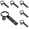 Stainless Steel Drive Safe Keychain 26 Letters A-Z KeyChain Father Valentine's Day Gift. 