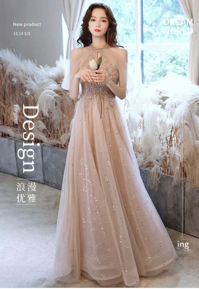 Korean evening sale dress