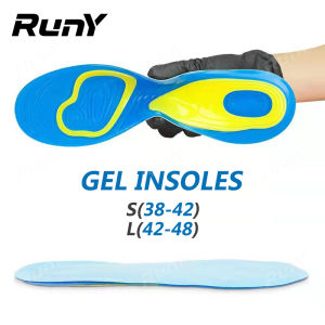 COD Gel Insole Insert Sport Heel Cup forefoot Cushion Pad Running Silicon Soft Comfort Sole