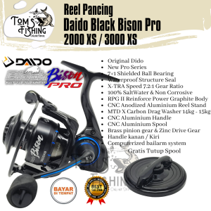 Reel Pancing Daido BLACK BISON PRO 2000 / 3000 XS 7.2:1 (7+1 Bearing) Xtra Speed - Toms Fishing