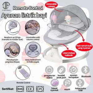 Ayunan bayi elektrik multifungsi  musik bluetooth Cradle Swing OTOMATIS Bouncer Swing