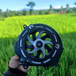 Polos Tutup kipas + spinner HITAM Beat Esp scoopy vario110fi allshopvariasi