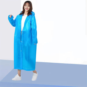 ส่งจากกทม！เสื้อกันฝนแฟชั่น EVA สำหรับผู้ใหญ่ แบบหนา 150กรัม เหมาะกับชายและหญิง