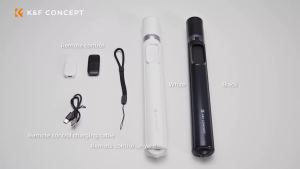 K&F CONCEPT Selfie Stick for iPhone Auto Open Close Extendable Phone Tripod Stand 360 °   Rotatable with 9 Button Bluetooth Remote