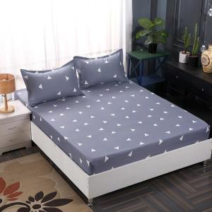Bestenrose Fitted Printing 3.5/5/6 feet Bedsheet Non-slip fixed bed cover Single/Queen/King Size/120/150/180 Suitable mattress(Depth)  5-23cm Not Included pollowcase