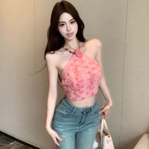 Áo hai dây cổ yếm thiết kế mới mùa hè dành cho nữ