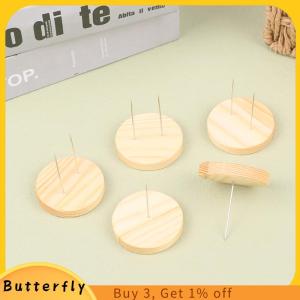 Butterfly รู้สึกว่าหัตถกรรมโพลิเมอร์ดินโครงการแสดงโครเชต์ amigurumi ยืนแสดงฐาน