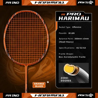 P.R IND SPORTS HARIMAU PRO RACKET OFFENSIVE BADMINTON RACKET MALAYSIA LIMITED