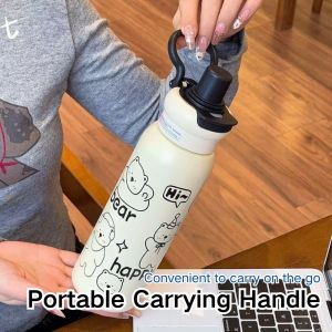 Leakproof 620ML Stainless Steel Tumbler -  Straw & Heat and Cold Resistant Large Capacity