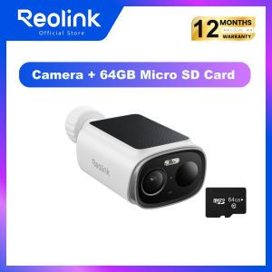 Reolink Argus Solar 3K 5MP Outdoor Battery Security Cameras Dual-Band Wi-Fi 6 Smart Detection IP67