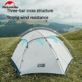 Naturehike JIM'S GEAR Series Hiking Tent Portable Ultralight Backpacking Tent 3 Bar Cross Structure 4 Seasons Camping Outdoor Picnic Beach Travel Tent 1-2 Persons 15D Nylon Waterproof Heavy Duty Original Nature Hike. 