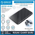 Box ổ cứng ssd, hộp đựng ổ cứng hdd 2.5in loại 3.0 Orico 25PW1-U3, dùng làm ổ cứng di động, bảo hành 6 tháng. 
