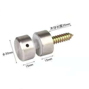 15-20mm Glass Clamp 304 Stainless Steel Stair Side Signage Bolt for wood Glass Clamp for Concrete