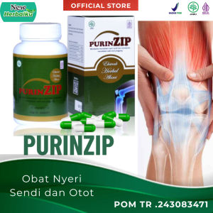 PurinZIP Isi 60 Kapsul  Atasi Nyeri Sendi Obat Asam Urat Pegal Linu Otot Pinggang Radang Sendi BPOM ORIGINAL 100%