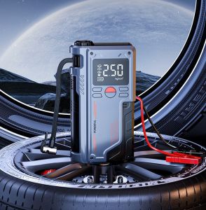 Máy bơm lốp kích bình ô tô 4 trong 1 Kích bình ô tô đa năng Máy bơm lốp xe kích đề nổ ô tô khẩn cấp kèm sạc dự phòng