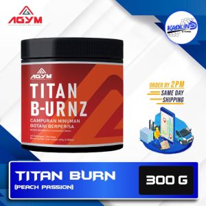 Agym Nutrition Titan Burn Z (300gram) (Pomegranate / Peach) - Fat Burner Powder (Halal certified KKM approved)