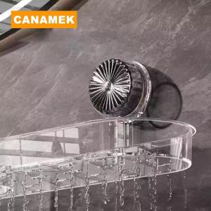 【CANAMEK】 Wash Basin Suction Cup Rack Wall Mounted Punch-free Storage Rack Detachable Washable Load-bearing Rack Punch-free Acrylic Shelf