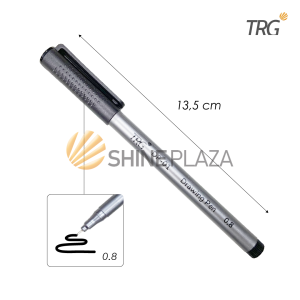 TRG Drawing Pen TRG DP-01 - Spidol Pulpen Pena Gambar Hitam 0.05 0.1 0.2 0.3 0.4 0.5 0.6 0.8 Brush