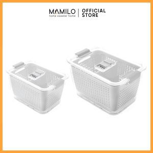 Box Container Buah / Kontainer Kotak Peyimpanan / Penyaring Cuci Sayur Buah Mamilo