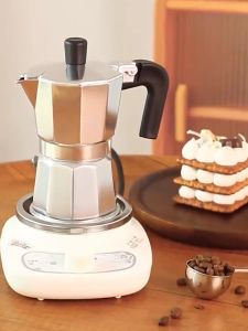 Moka Pot Set Italian Top Moka Espresso Machine Coffee Maker Set Aluminum Cafeteria Coffee Pot COD