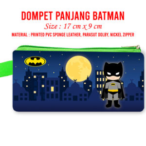 Dompet Panjang Batman Hitam Dompet Anak Aneka Karakter Suvenir Gift Murah Berkualitas