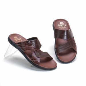Sendal Casual Pria Kulit Model Double Strap Classic Sandal Slop Santai MDS446