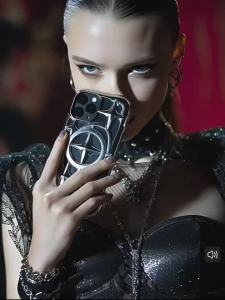 Suitable for iPhone Gothic dark wind mobile phone case all-inclusive protection silicone material