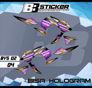 Sticker Stripping Variasi Yamaha Byson BISA HOLOGRAM Striping Motor Byson Bys 2