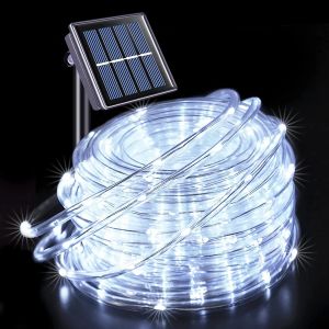 Philippines Top1 7m/12m Solar Rope Lights Outdoor Waterproof Fairy String Lights for Garden Christmas Patio Decoration Solar Powered Auto On/Off