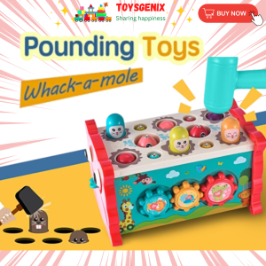 ToysgeniX Gift For Kids Toys Montessori Toys Whack a Mole & Fishing Multifunction Educational Toys For Kids Mainan Budak